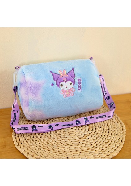 Sevimli Çizgi Film Para Çantası Çilek Ayı Crossbody Çanta Kuromi Kozmetik Çanta Kravat Boya Karikatür Omuz Çantası (Yurt Dışından)