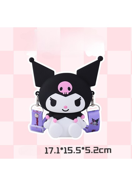 Sanrio Oturmuş Coolomi Küçük Para Çantası Sevimli Çocuk Silikon Crossbody Bag (Yurt Dışından)