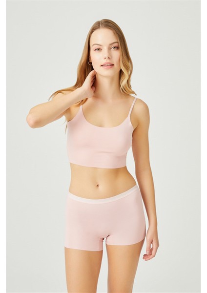 Basic Lazer Kesim Dikişsiz Kadın Boxer Külot 5'Li Paket