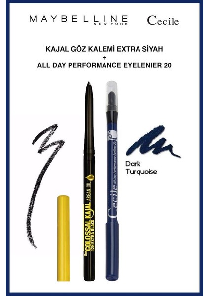 Maybelline Argan Yağı Içeren Göz Kalemi Cecile All Day 20 Etkili Bakışlar Makyaj Seti