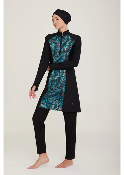 Adasea 4419 Önden Yarım Fermuarlı Tesettür Mayo fiyatları