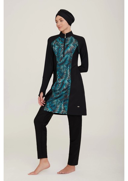 Adasea 4419 Önden Yarım Fermuarlı Tesettür Mayo modelleri