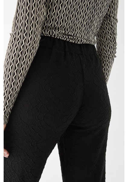 Fashıon Frıends Jakarlı Bayan Pantolon 23K0810K1