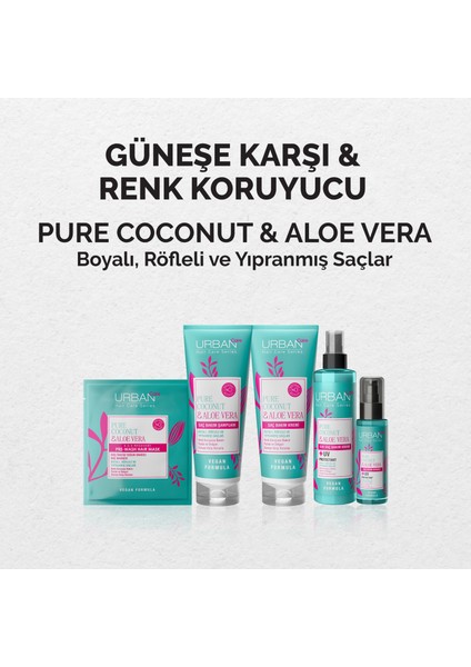 URBAN Care Pure Coconut & Aloe Vera Renk Koruyucu Saç Bakım Kremi 250 ml -vegan