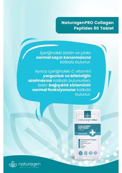 Pro  2X90 Tablet Hidrolize Collagen(Tip-1&Tip-3 Hyaluronic Acid,Vitamin C,Biotin,Çinko,Bakır)