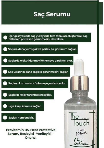 Saç Serumu - Hair Serum Provitamin B5, Besleyici - Yenileyici - Onarıcı, Heat Protective Serum 50 ml fırsatları
