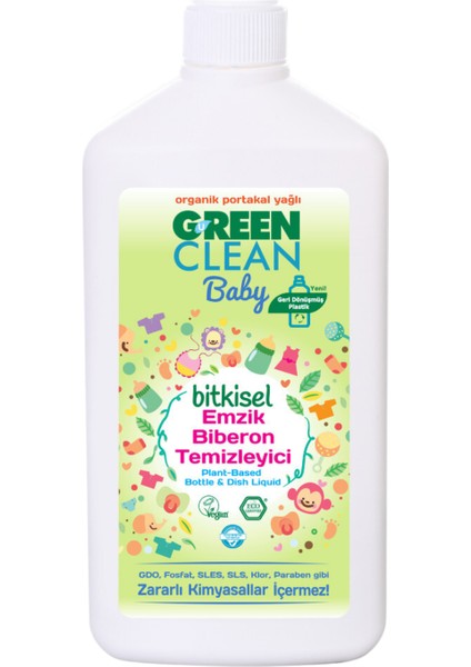 U Green Clean Baby Bebek Biberon Emzik Temizleyici 2 x 500 ml