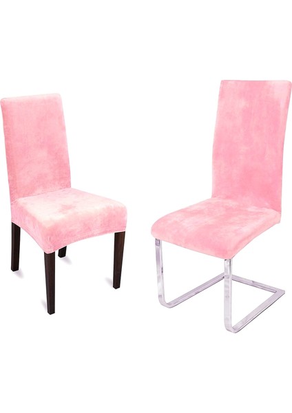 Ipek Kadife Sandalye Kılıfı,sandalye Örtüsü, Lastıkli, Standart 1 Adet