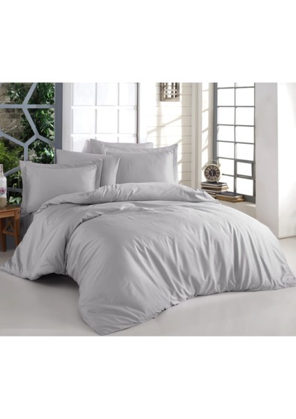 Sedali Home Set - Gri Renk Çift Kişilik Nevresim Seti