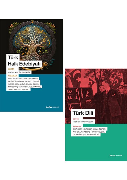 Türk Halk Edebiyatı - Türk Dili - 2 Kitap