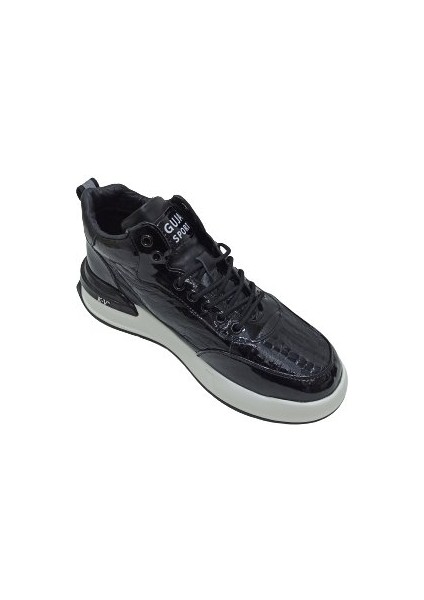 Siyah Erkek Sneaker Spor Bot Ayakkabı