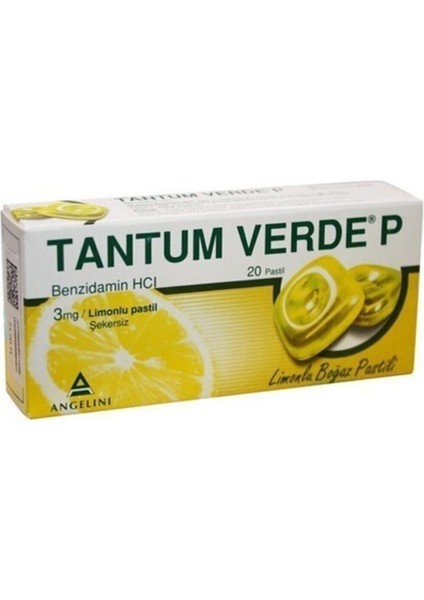 Verde P Limonlu 20 Pastil