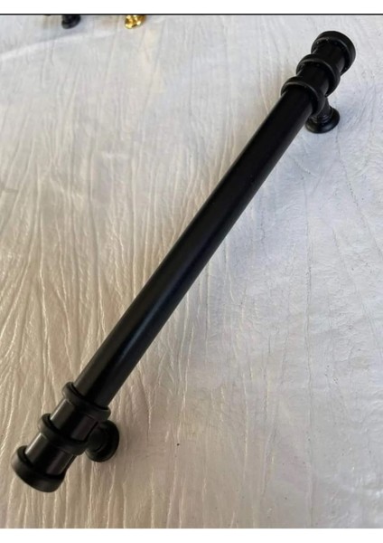Siyah Boru Çekmece Mutfak Dolap Kulpu 160Mm 1 Adet