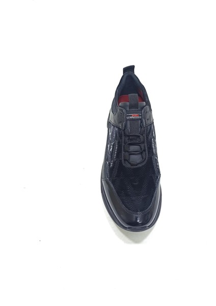 Siyah Deri Erkek Sneaker Ayakkabı fiyatları