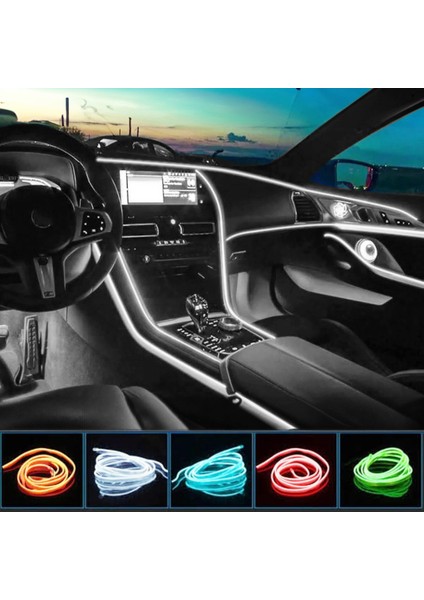 Araç Içi Neon Ledi Torpido Ledi 2 Metre Ip Neon