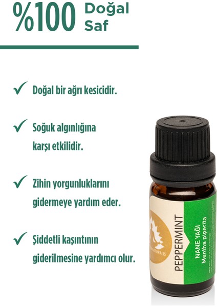 Aromaterapi Nane Uçucu Yağı - Mentha Piperita - 10 ml Aroma Terapi