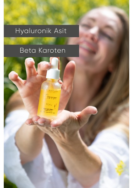 Mavi Işık Karşıtı Yenileyici Cilt Bakım Serumu Beta Karoten Vitamin Ve Hyaluronik Asit Içerikli 30 Ml