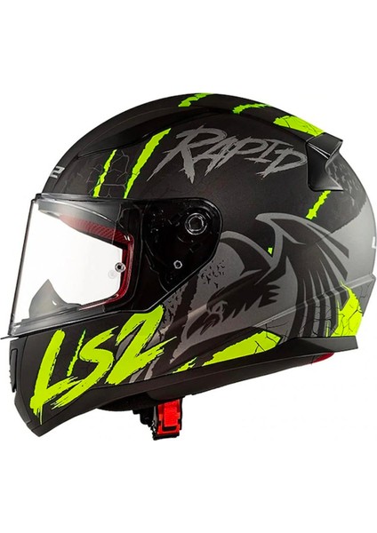 Rapid Raven Full Face Motosiklet Kaskı - Şeffaf + Gökkuşağı Vizörlü fırsatları