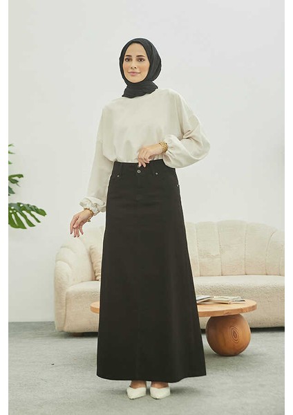2254- Klasik Gabardin Etek Siyah indirimleri