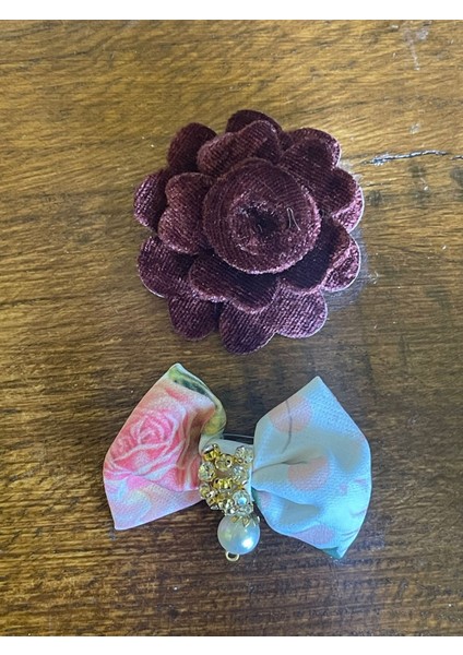 2 Adet Özel Tasarım Yaka Iğnesi Broş Türban Iğnesi Gelin Nişan Damat Iğnesi