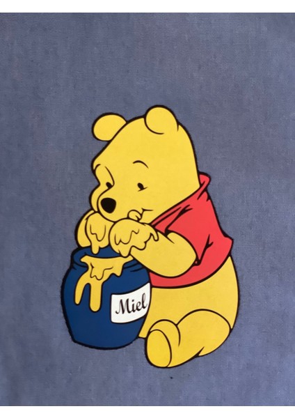 10X7 cm 3 Lü Bal Yiyen Ayı Transfer Baskı Aplike Tişört Baskı