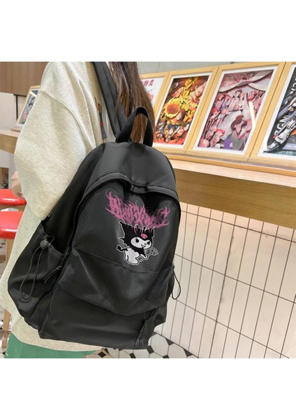 Kuromi Pink Baskılı Sırt Çantası