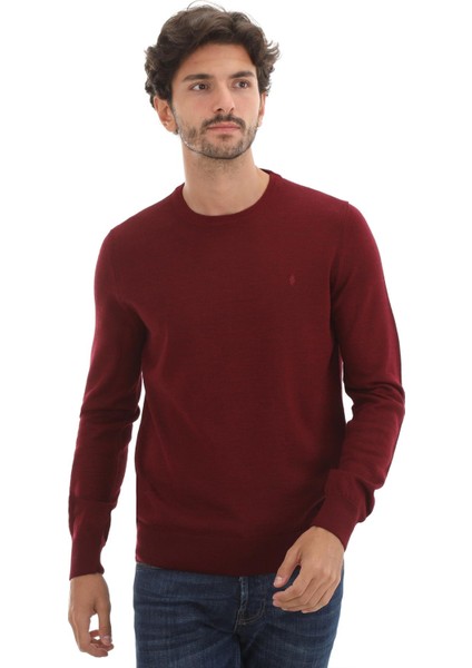 Triko Battal Büyük Beden Sıfır Yaka Yünlü Basic Erkek Kazak