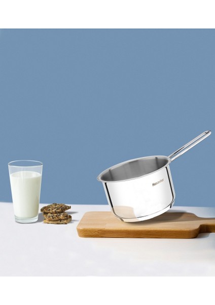 Gelincik Çelik Sütlük Tencere 20X12 cm Çelik Tel Kulplu-Kapaksız fırsatları