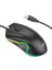Hc Rgb Series 1.4mt Kablolu 1000DPI LED Işıklı Gamer Oyuncu Optik Mouse, Ergonomik Ultra Hassas Mouse 1