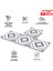 Kendinden Yapışkanlı Banyo Mutfak Kaplama Geometrik 04 Desenli Pvc Karo 30X30 cm (11 Adet) 1 M2 2
