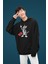 Tom Ve Jerry Çiftler Için Baskılı Kapüşonlu Sweatshirt 3