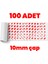 Çok Ince Güçlü Şeffaf 100 Adet Hazır Kesim 10MM Çap 4