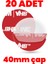 20 Adet 40mm Çap Şeffaf Çift Taraflı Hazır Kesim Vhb Bant 1