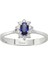 Pırlanta ve Oval Safir Taşlı Anturaj Yüzük 0404R0195 2
