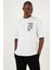 Pamuk Baskılı Oversize Bisiklet Yaka T Shirt Erkek T Shirt 5902641 3