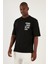 Pamuk Baskılı Oversize Bisiklet Yaka T Shirt Erkek T Shirt 5902641 2