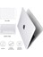 MacBook Air 15 Inç Kasa 2023 M2 Çip A2941 ile Uyumlu, Touch Id'li, Plastik Sert Kabuk Kılıf Klavye Kapağı Ekran Koruyucu 2023 MacBook Air 15 M2 Için C Tipi Adap (Yurt Dışından) 4
