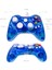 Pro Oyun 6 Ft. Xbox 360 Için Uzun Kablolu Kumanda, Xbox 360 Denetleyicisi USB Gamepad Pc Microsoft Xbox 360/XBOX 360 Slim/windows 7 8 10 Oyunu Için Kablolu Joypad - Glow Mavi (Yurt Dışından) 2