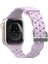 Saat Kayışı Apple Iwatch 6/5/4/3/2/1 Nesil Se Içi Boş Dantel Katı Silikon Kayış --- Mor (42/44/45MM) (Yurt Dışından) 1