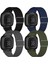 Fitbit Versa 3 / Fitbit Sense ile Uyumlu 4 Parçalı Elastik Naylon Kayış, Ayarlanabilir Elastik Kumaş Akıllı Saat Spor Kayışı (Saf Siyah/lacivert/yeşil/koyu Gri) (Yurt Dışından) 1