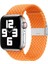Apple Watch Bantları ile Uyumlu 38MM 40MM 41MM, Gerilebilir Örgülü Solo Döngü Elastik Kadın Erkek Yedek Spor Bileklik, Paslanmaz Çelik Tokalı Turuncu (Yurt Dışından) 1