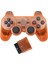 Ablosuz Denetleyici Çift Şok Titreşim Doğru Kontrol Kablosuz Sony Ps2 Playstation 2.4g Gamepad Joystick Uzaktan Kumanda Turuncu (Yurt Dışından) 1