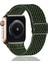 Apple Bantlarıyla Uyumlu Esnek Kayış Iwatch 7 Için Ayarlanabilir Esnek Örgülü Elastik Örgü Naylon --- Zeytin Yeşili (42/44/45MM) (Yurt Dışından) 1