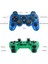 Kablosuz Denetleyici Çift Şok Titreşim Doğru Kontrol Kablosuz Sony Ps2 Playstation 2.4g Gamepad Joystick Uzaktan Kumanda Saydam Yeşil (Yurt Dışından) 2