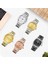 Düz ve Paslanmaz Çelik Saat Kordonları Kavisli Uç 5 Renk (Altın, Şerit, Siyah, Rose Altın, Altın-Gümüş Iki Ton) Boyut (23MM) Sevgililer Günü Hediyeleri (Yurt Dışından) 2