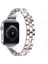 Elmas Set Metal Saat Kayışı Iwatch Se Serisi 6/5/4 Kayışla Uyumlu ---Gümüş Gül Altın (44MM) (Yurt Dışından) 1