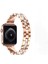 Elmas Setli Metal Saat Kayışı Iwatch Se Serisi 6/5/4 Kayışla Uyumlu --- Pembe Altın (38MM) (Yurt Dışından) 1