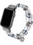 Avekı Band Apple Watch ile Uyumlu 42MM 44MM, Kadın Kız Elastik El Yapımı Inci Bileklik 42MM Apple Watch Serisi Için Yedek Se 6 5 4 3 2 1, Gri (Yurt Dışından) 1
