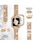 Avekı Kılıf Serisi ile Uyumlu Apple Watch Band Iwatch6/5/4/3/2/1, Bling Tam Elmas Taklidi Kadın Kız Takı Saat Bandı Için Şık Kristal Yedek Ayarlanabilir Bant, Rosegold (40MM) (Yurt Dışından) 4
