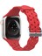 Saat Kayışı Apple Iwatch 6/5/4/3/2/1 Nesil Se Içi Boş Dantel Katı Silikon Kayış --- Kırmızı (38/40/41MM) (Yurt Dışından) 1
